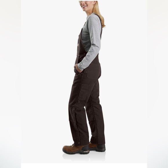 Carhartt Women's Dark Brown Overalls - Picture 2 of 4